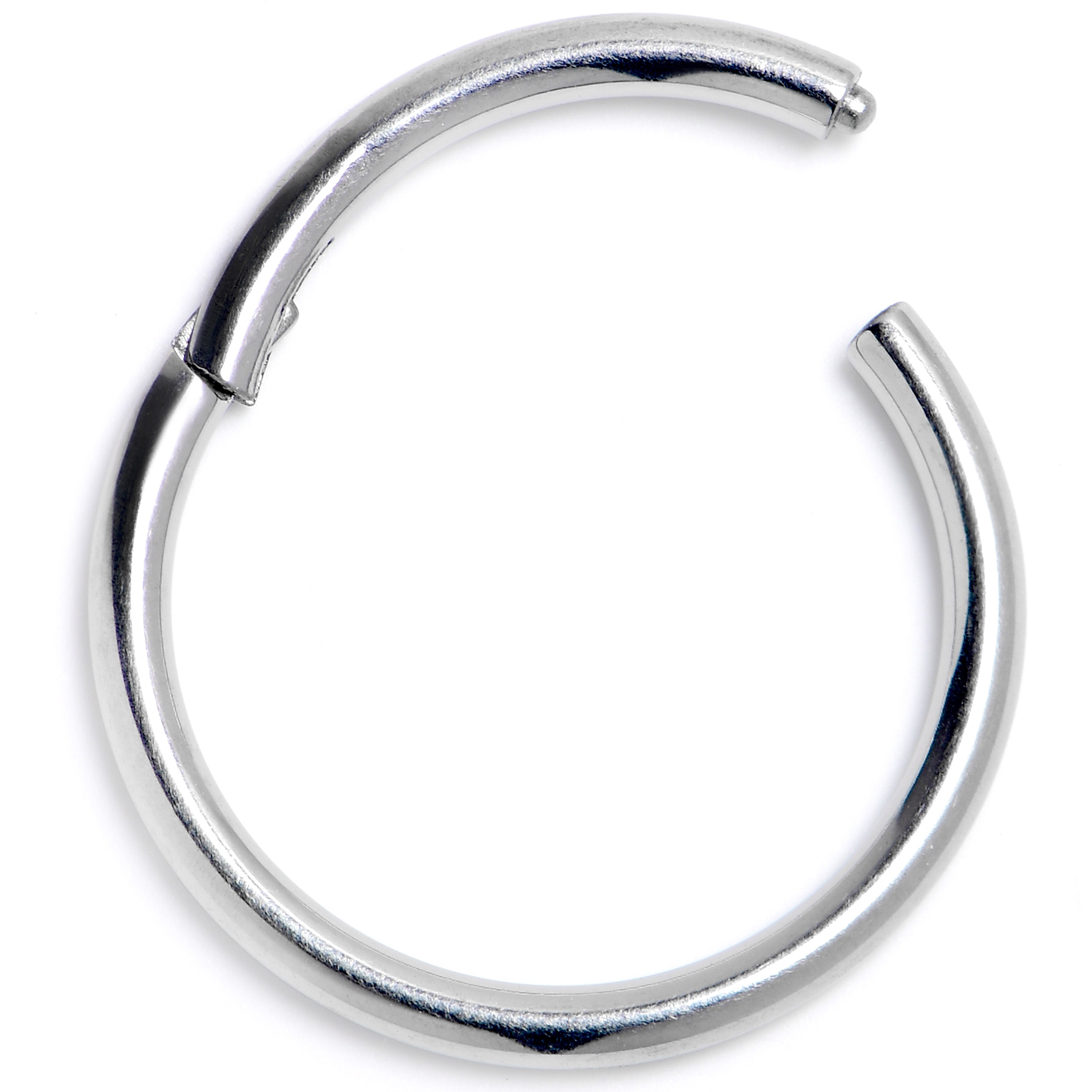 16G 7/16" Solid G23 Implant Grade Titanium Hinged Segment Ring