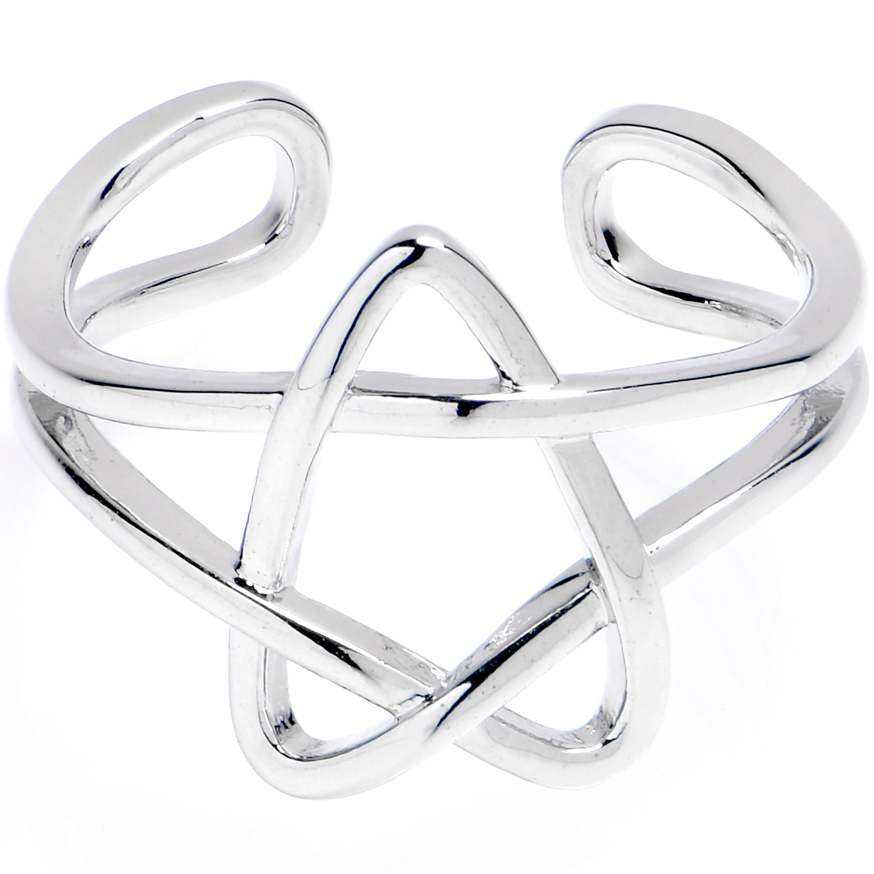 Super Swirly Star Adjustable Toe Ring
