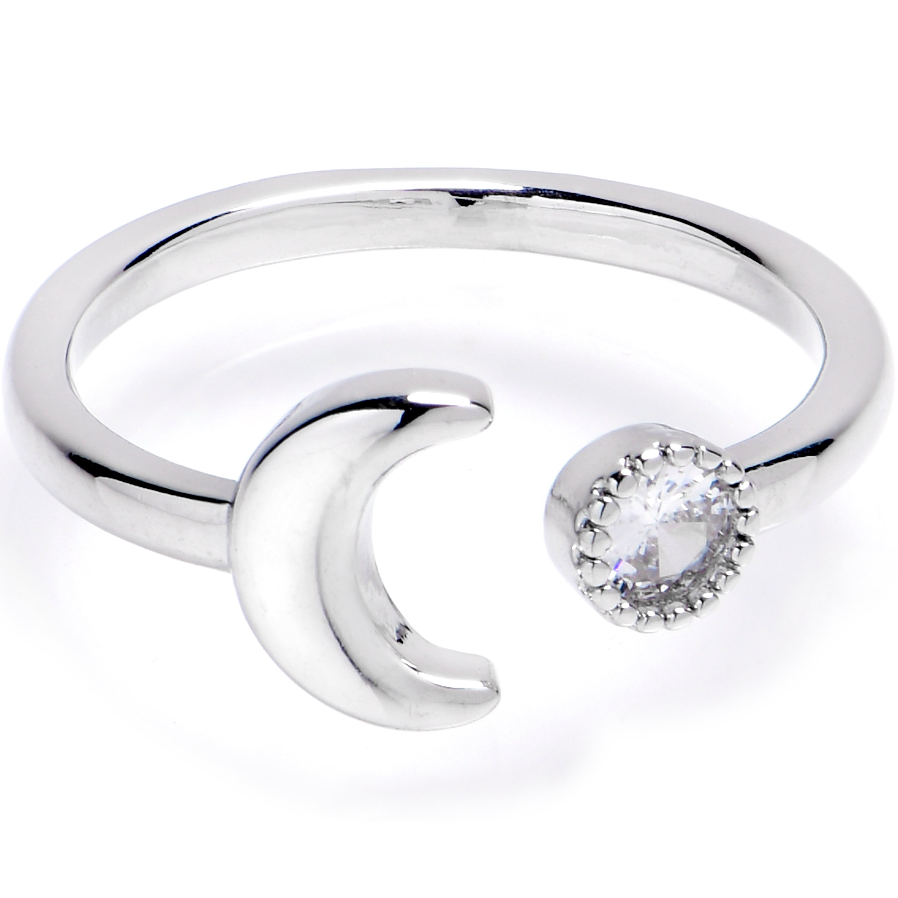 AI159 - Oxidised Crescent Toe Ring main image 0