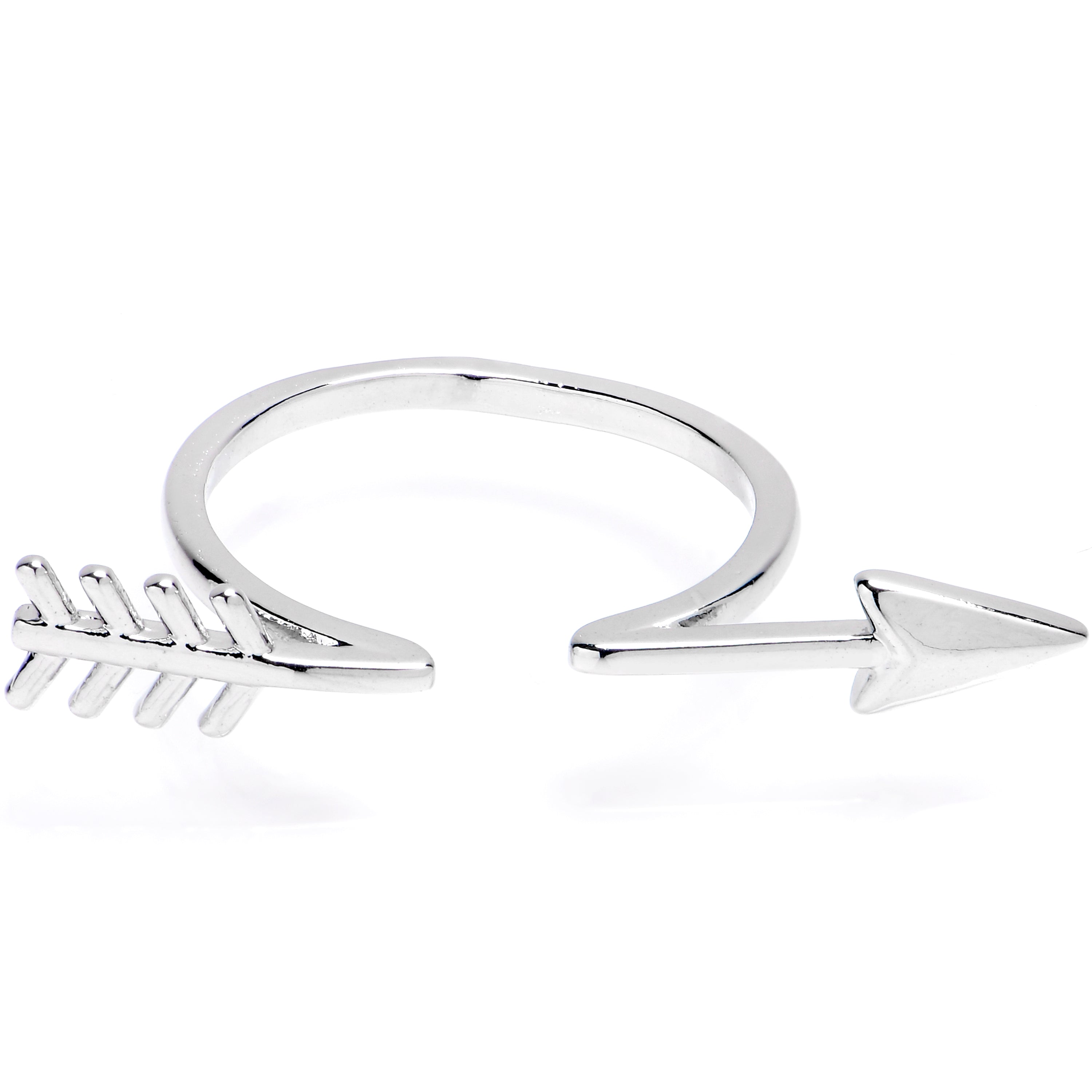 Optical Illusion Arrow Adjustable Toe Ring