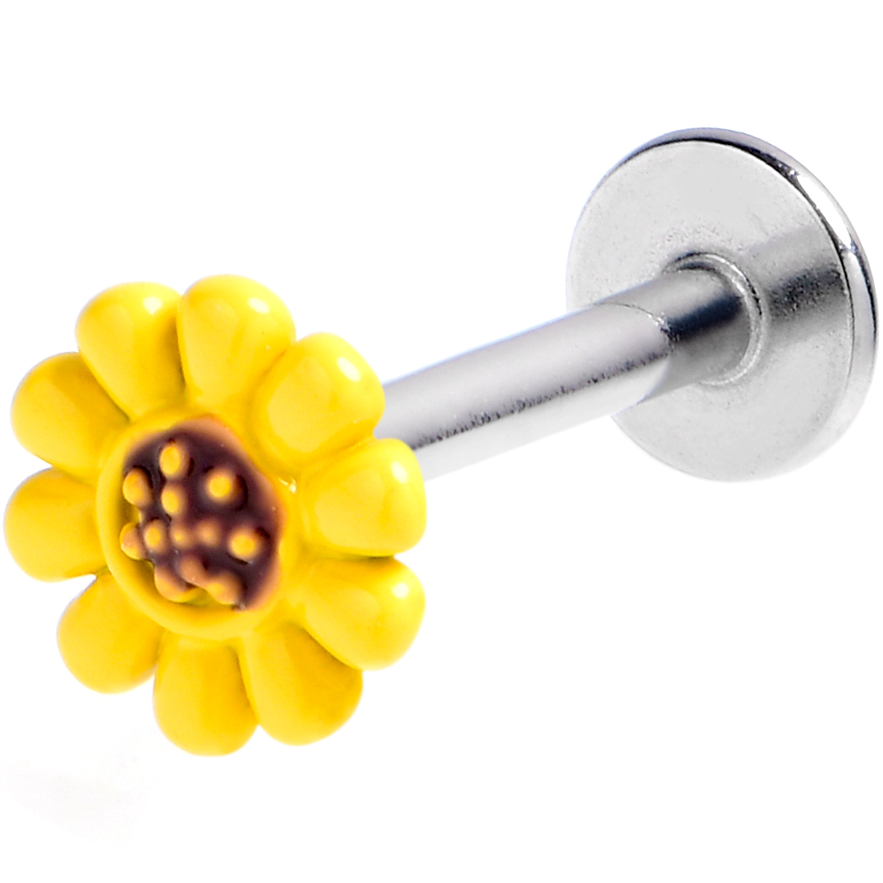 16G 5/16 Sunny Simple Sunflower Labret Monroe Tragus