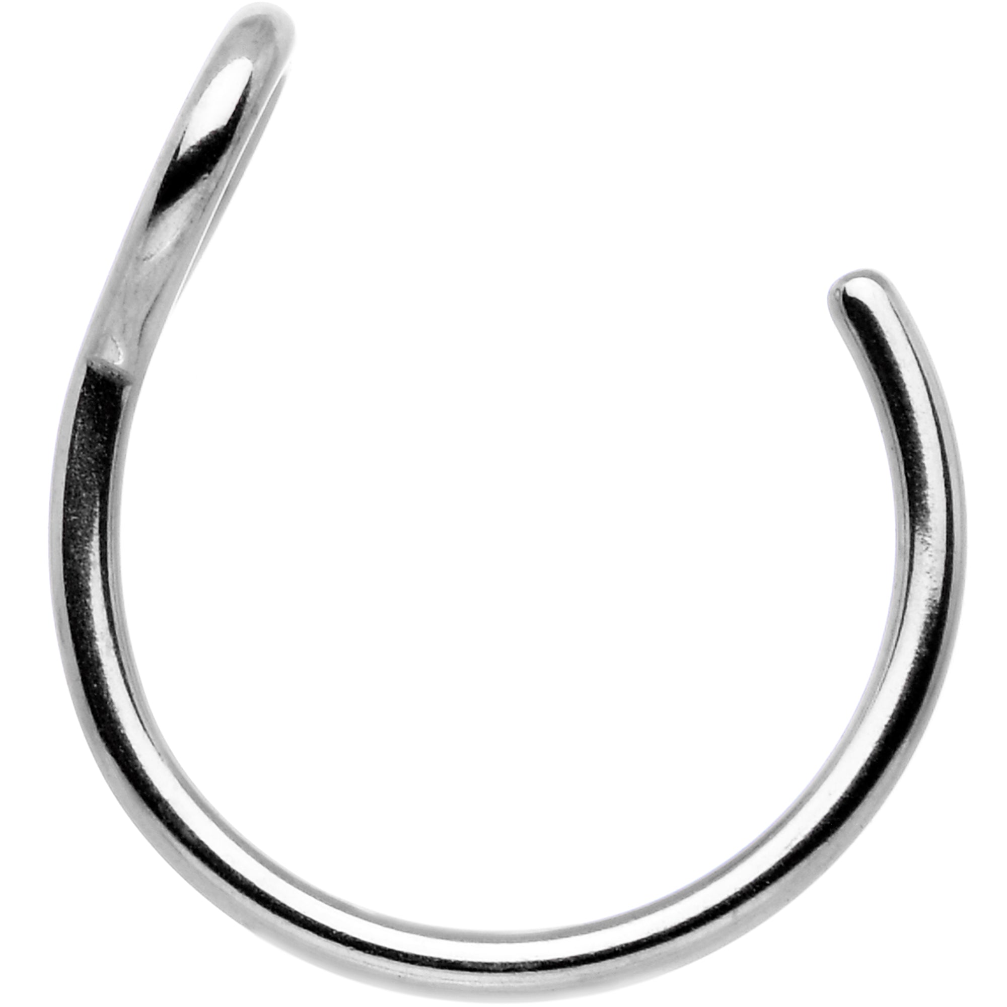 Stainless Steel Clip on Hoop Fake Nose Ring