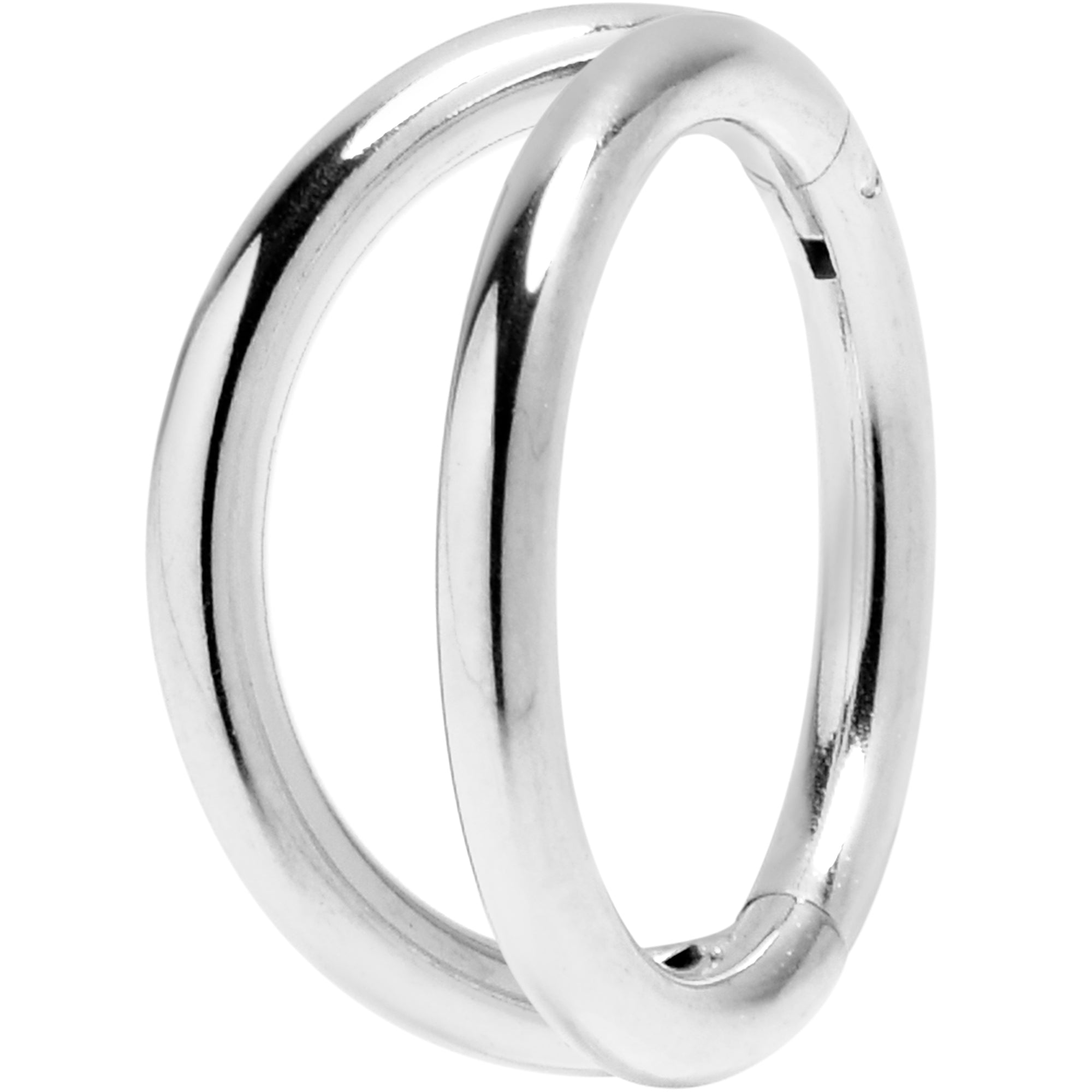 16G 5/16 Double Row Illusion Hinged Segment Ring