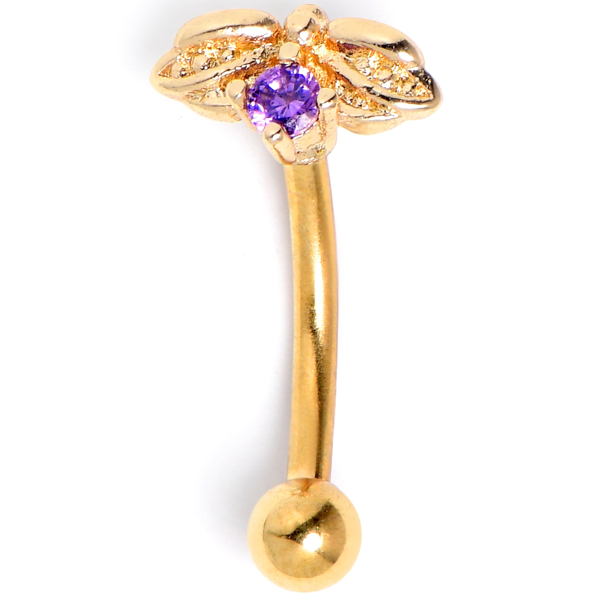 Love Arrow Bug Ring - Purple