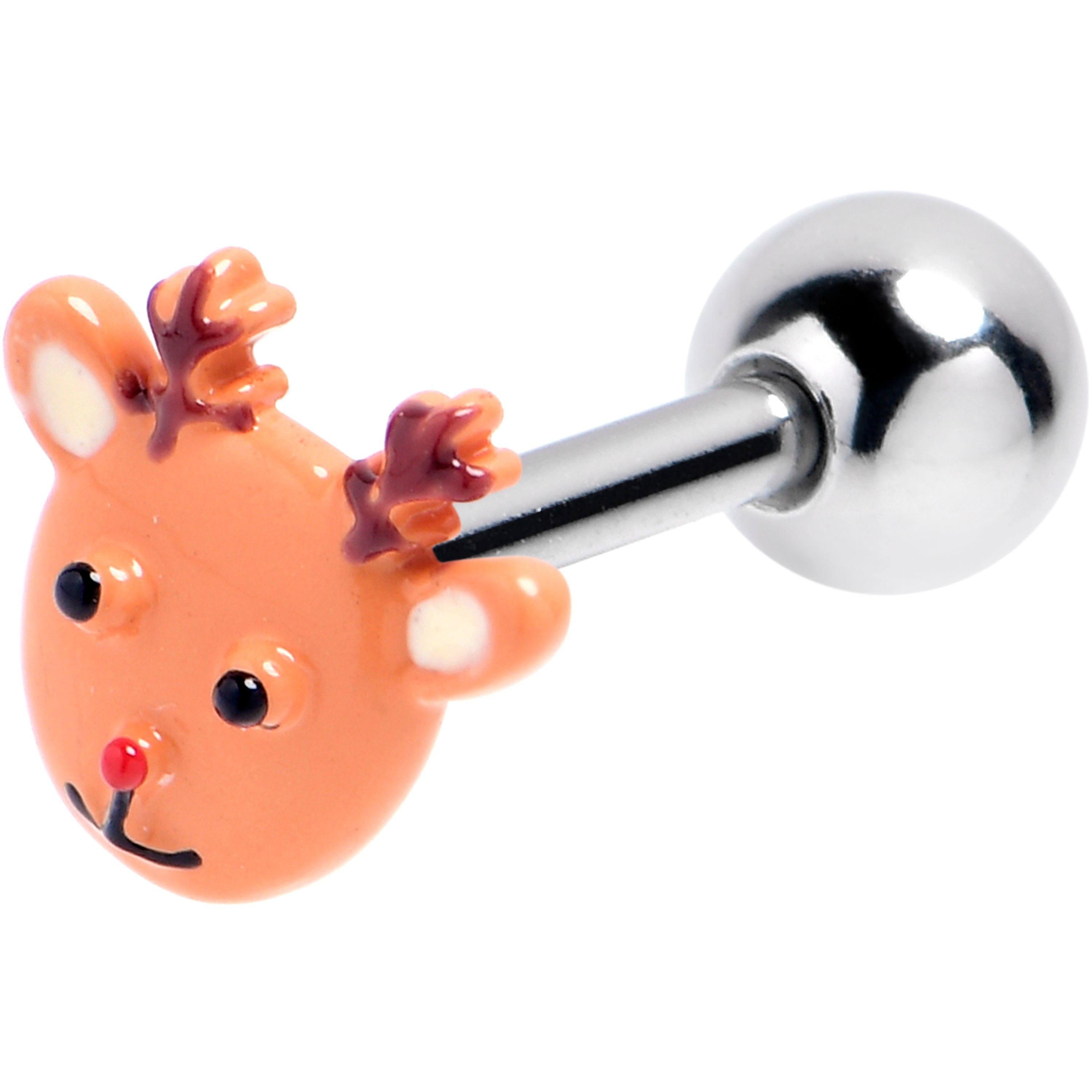 16G 5/16 Santa's Reindeer Cartilage Tragus Earring