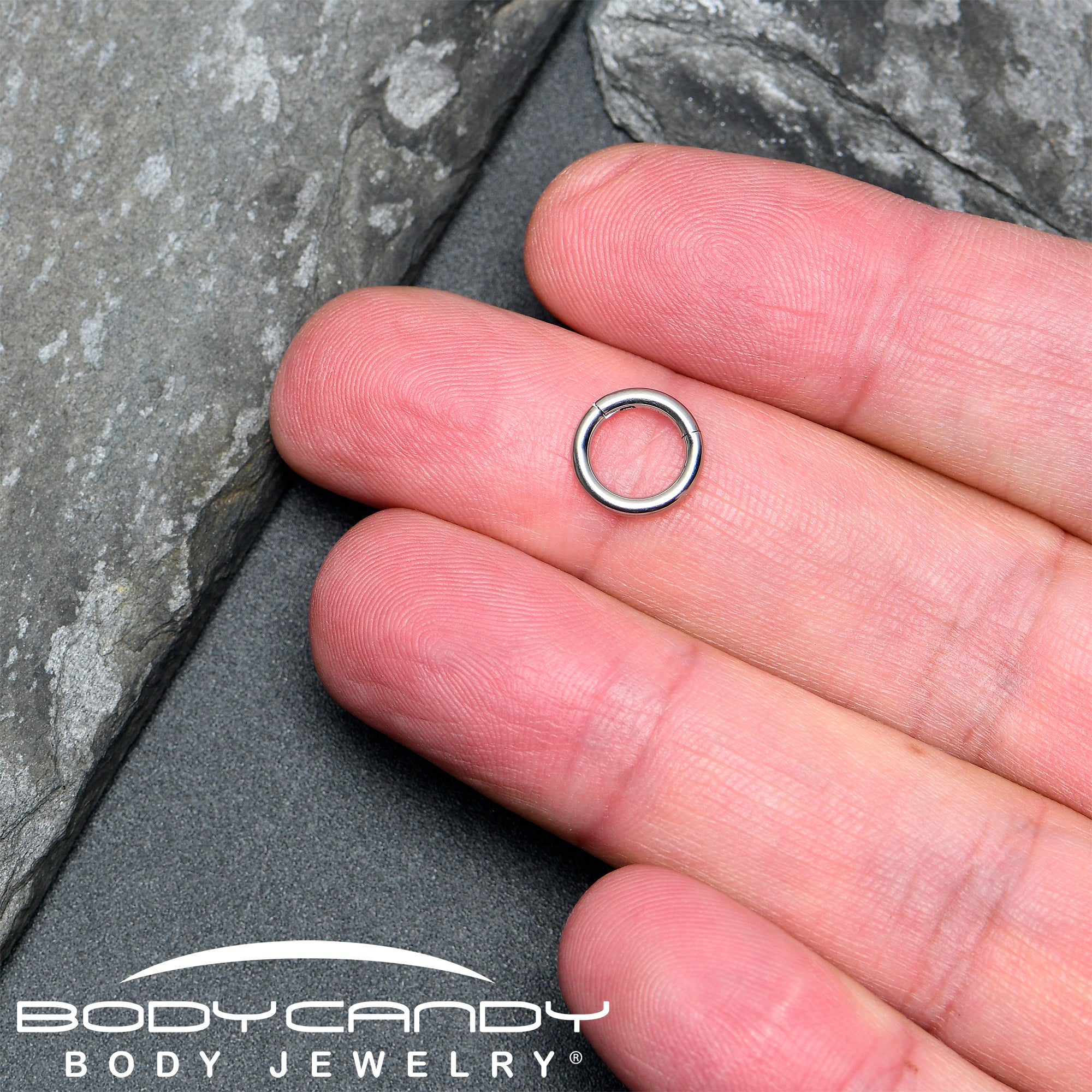 14G 7mm 316L Surgical Steel Precision Hinged Segment Hoop