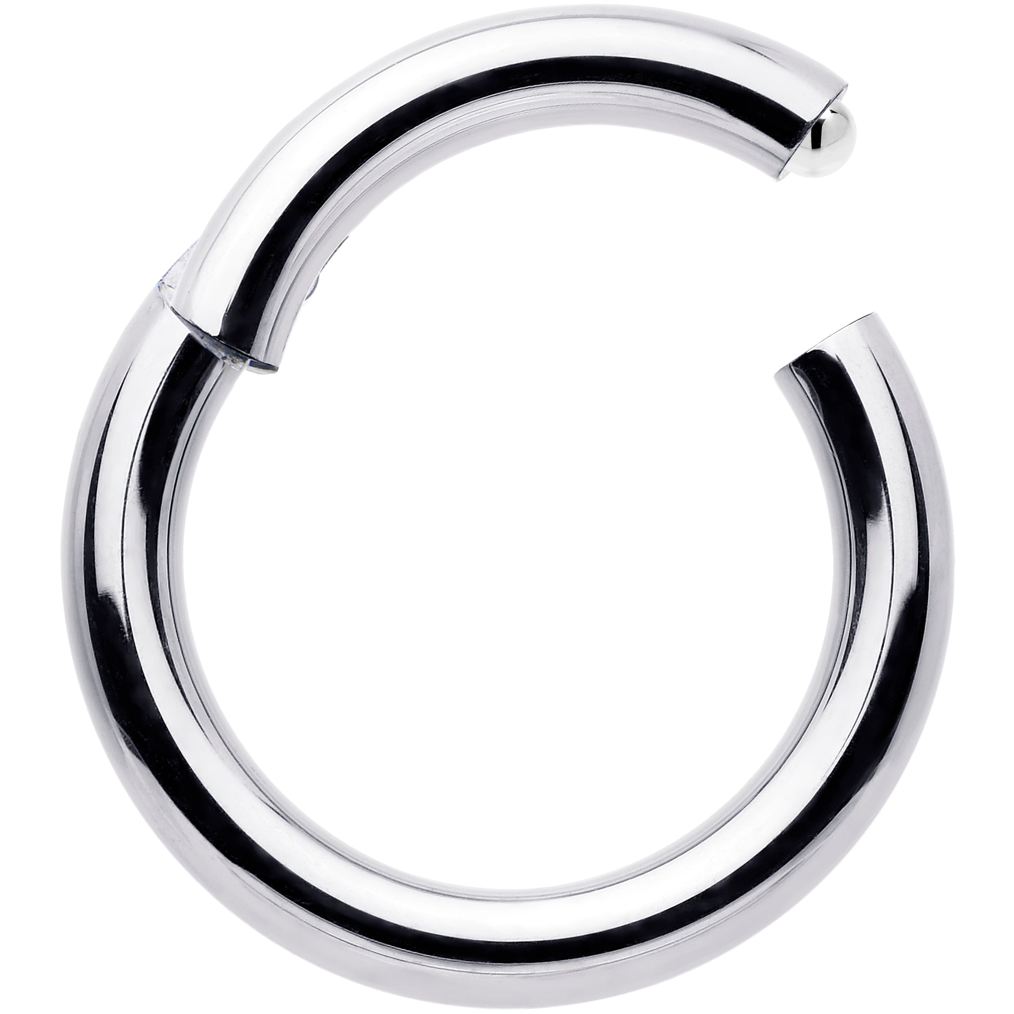 12G 3/8 316L Surgical Steel Precision Hinged Segment Hoop