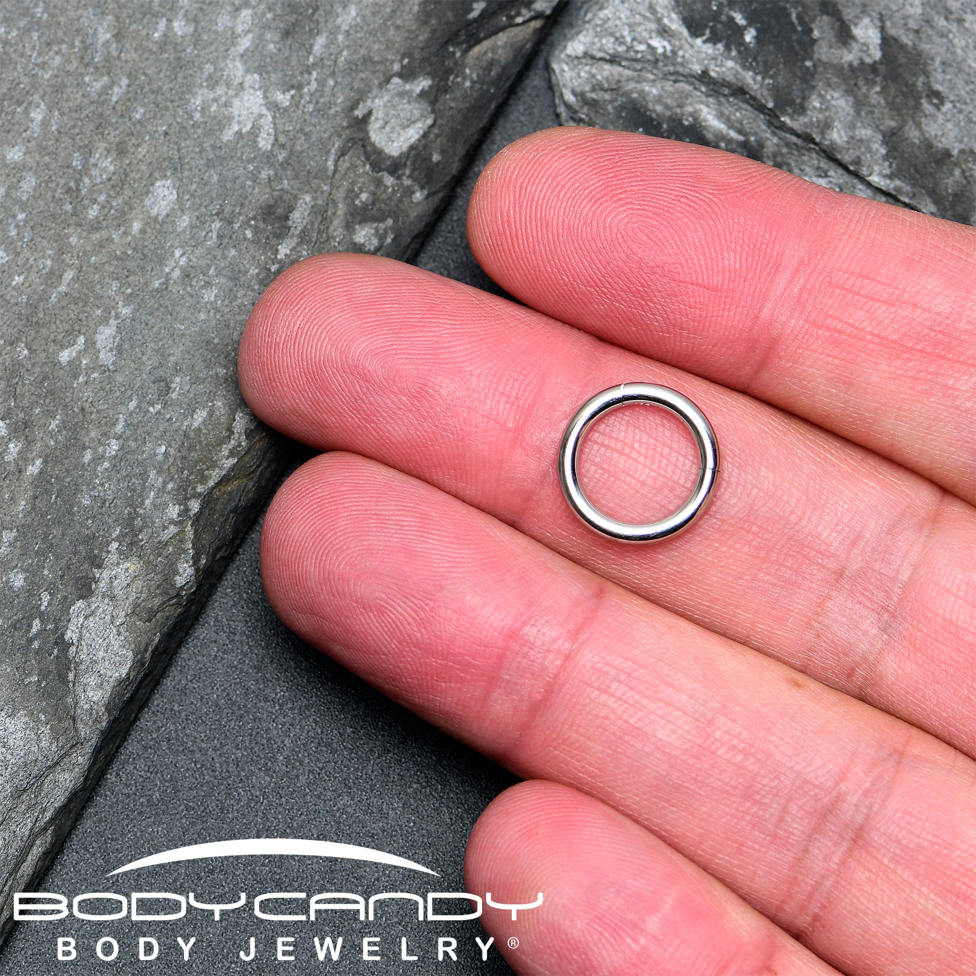 12G 3/8 316L Surgical Steel Precision Hinged Segment Hoop