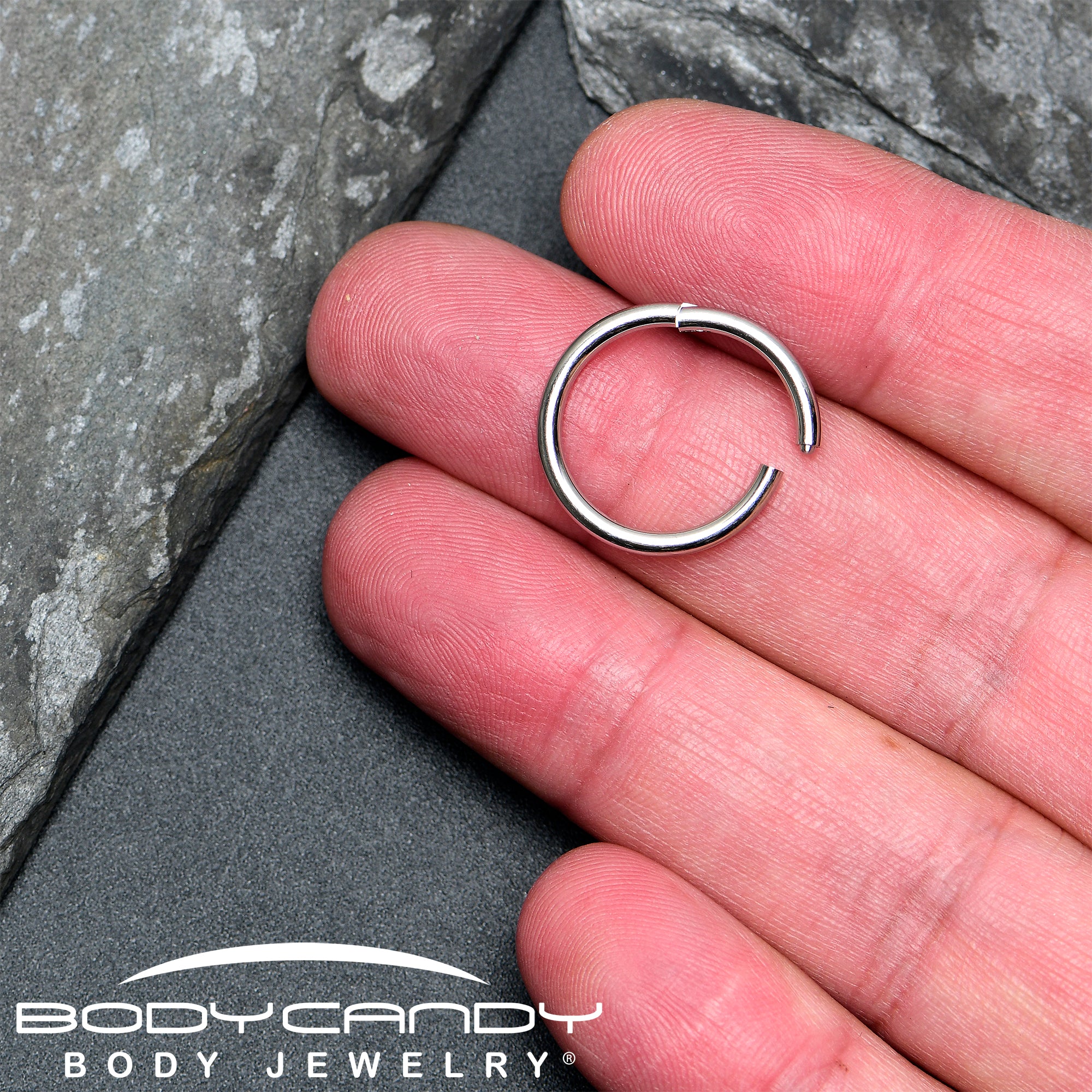 12G 5/8 316L Surgical Steel Precision Hinged Segment Hoop