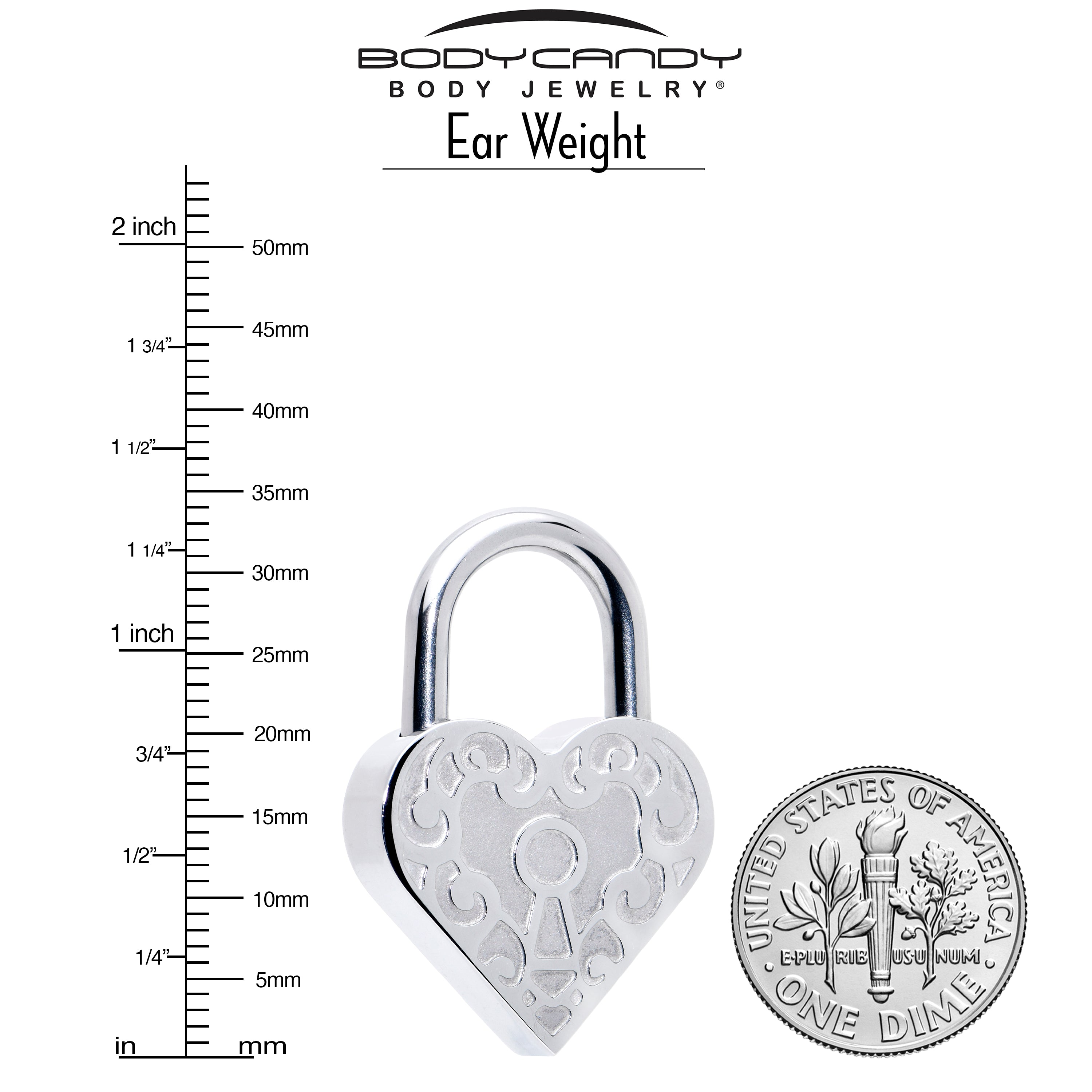 8G Heart Love Ear Weight Set