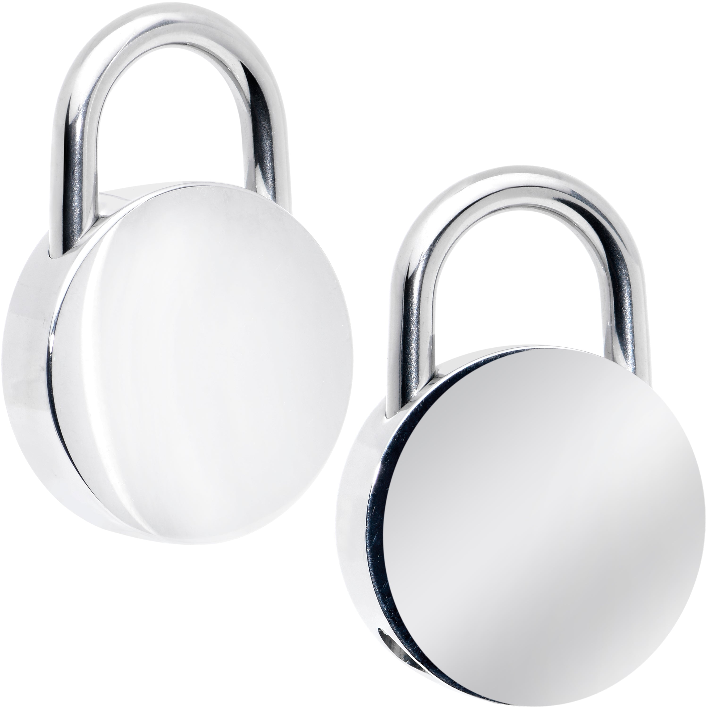8G Round Padlock Ear Weight Set