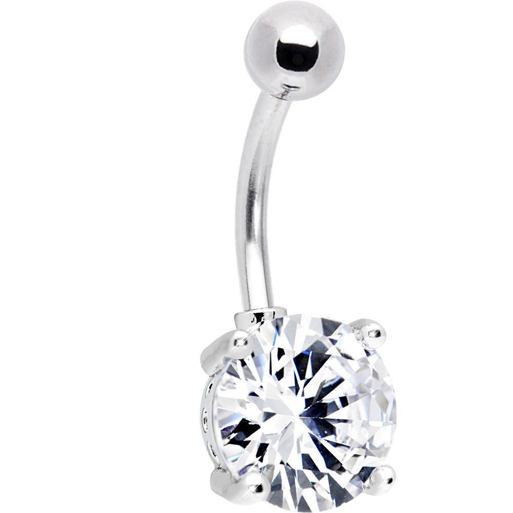 Crystalline SULTRY SOLITAIRE GEM Belly Button Ring