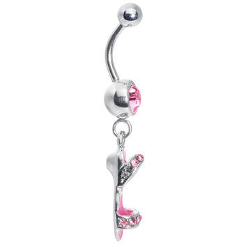 Pink Gem Beach Sandal Belly Ring