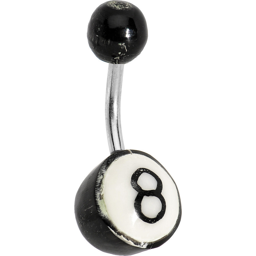 Eight Ball Belly Ring