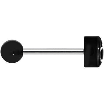 14G 5/8 Black Intertwined Male Female Symbol Tongue Ring