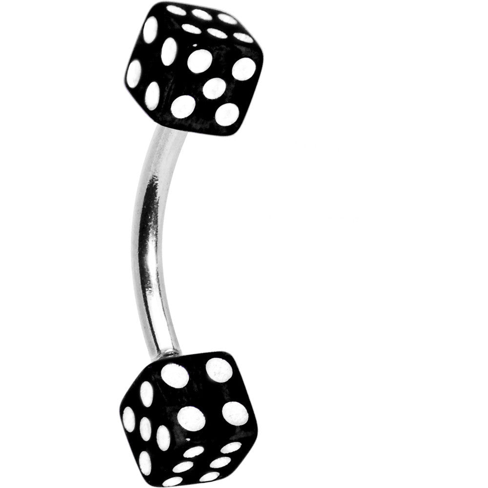 Black DICE Belly Ring