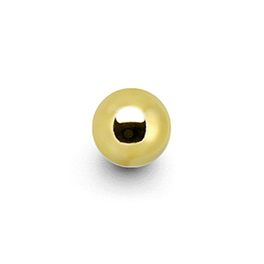 Solid 14KT Yellow Gold Replacement Ball 3mm - 16 Gauge