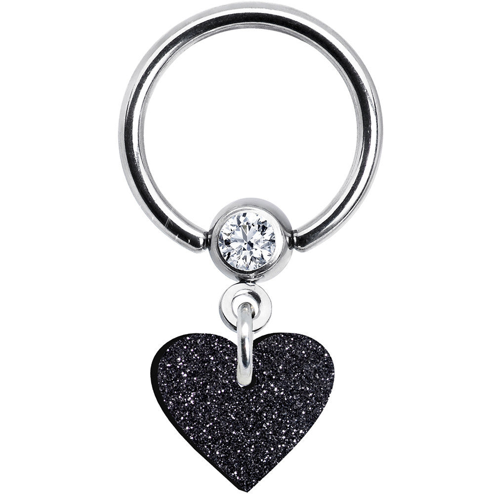 14 Gauge valentine heart BCR Captive Ring