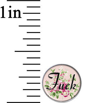 Stainless Steel Post Flowery Language F*ck Stainless Steel Stud Earrings stylish jewelry