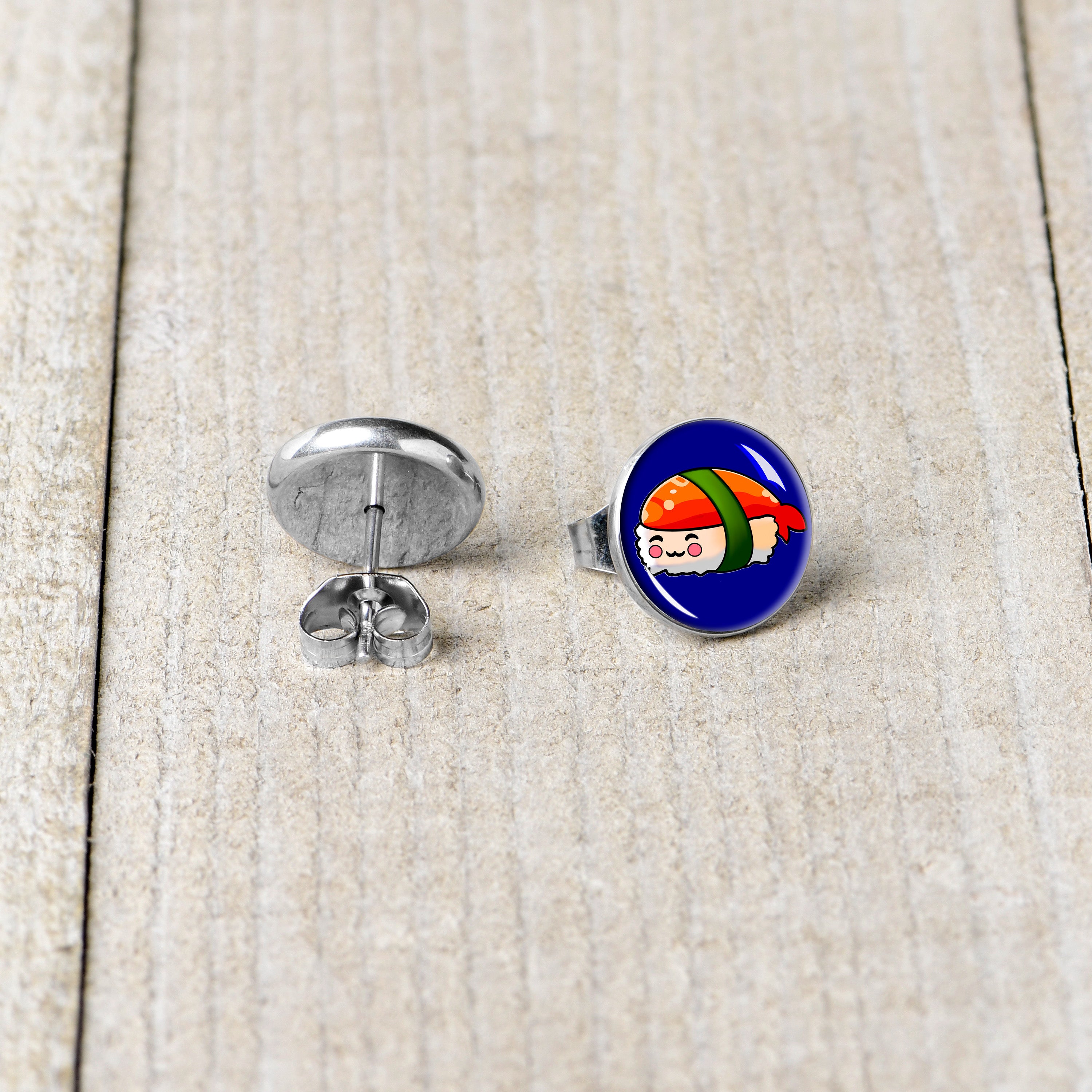 Sushi Stainless Steel Stud Earrings stainless steel hypoallergenic