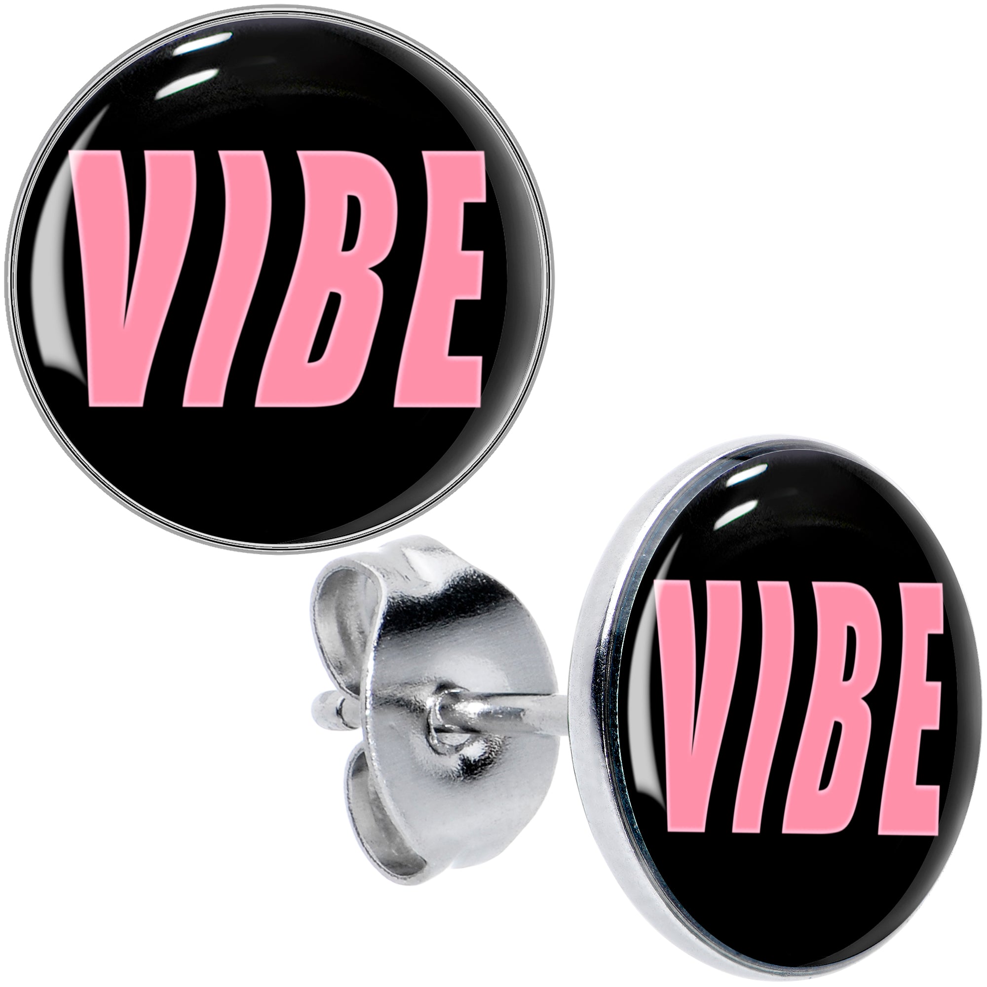 Vibe Hypoallergenic Stainless Steel Stud Earrings