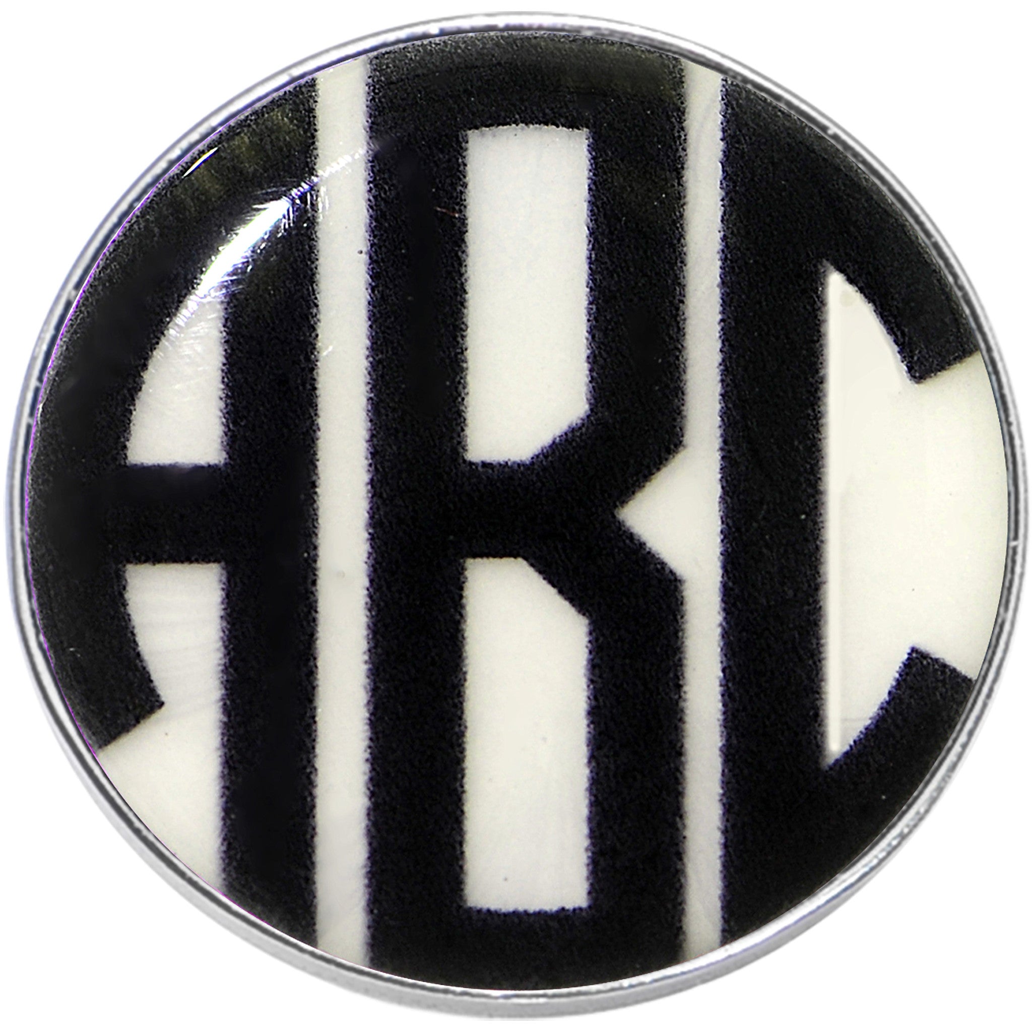 Glow in the Dark Custom Initial Personalized Logo Stainless Steel Stud Earrings handmade design