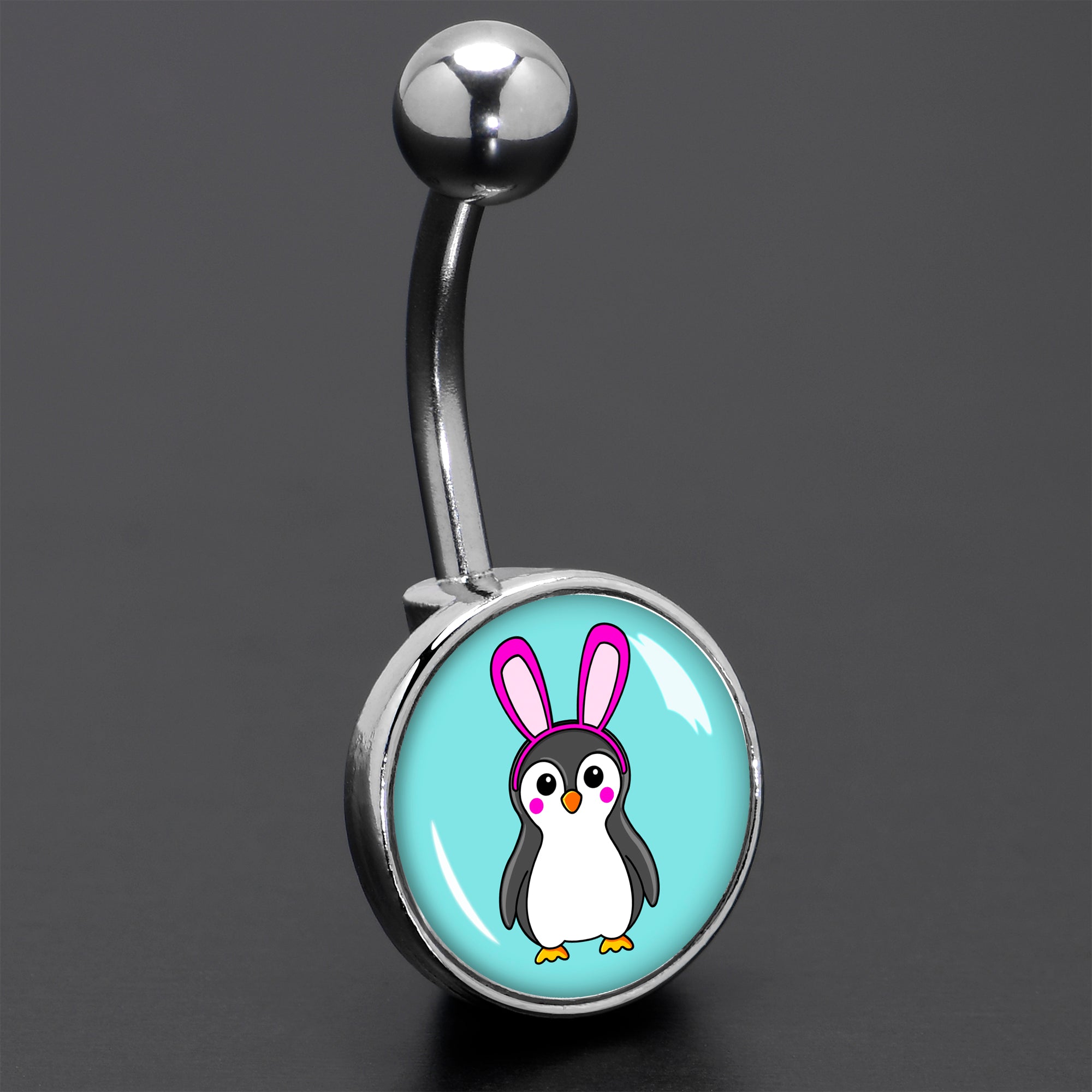 Bunny Penguin Belly Ring by Onyx O