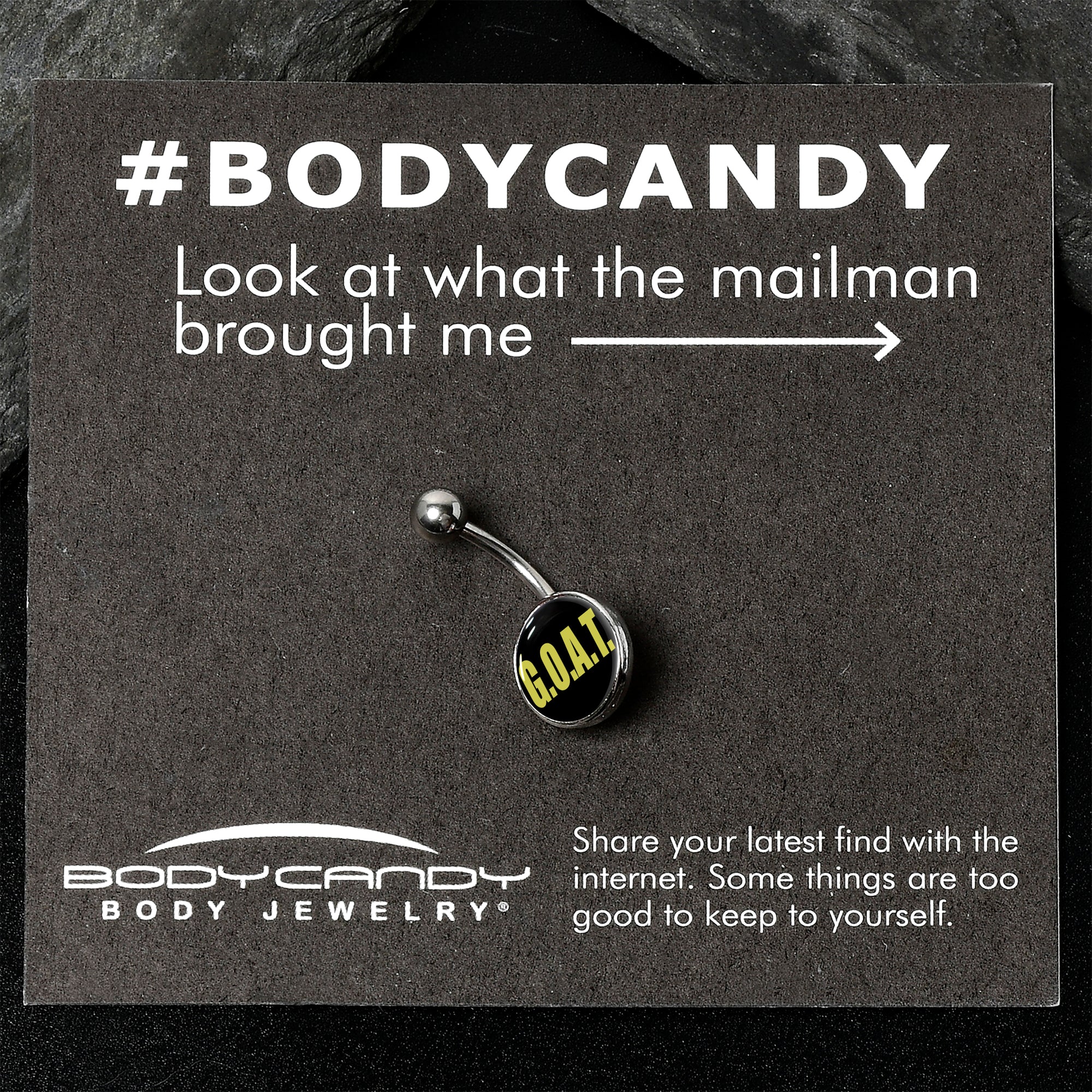 G.O.A.T. Stainless Steel Belly Ring stainless steel navel piercing