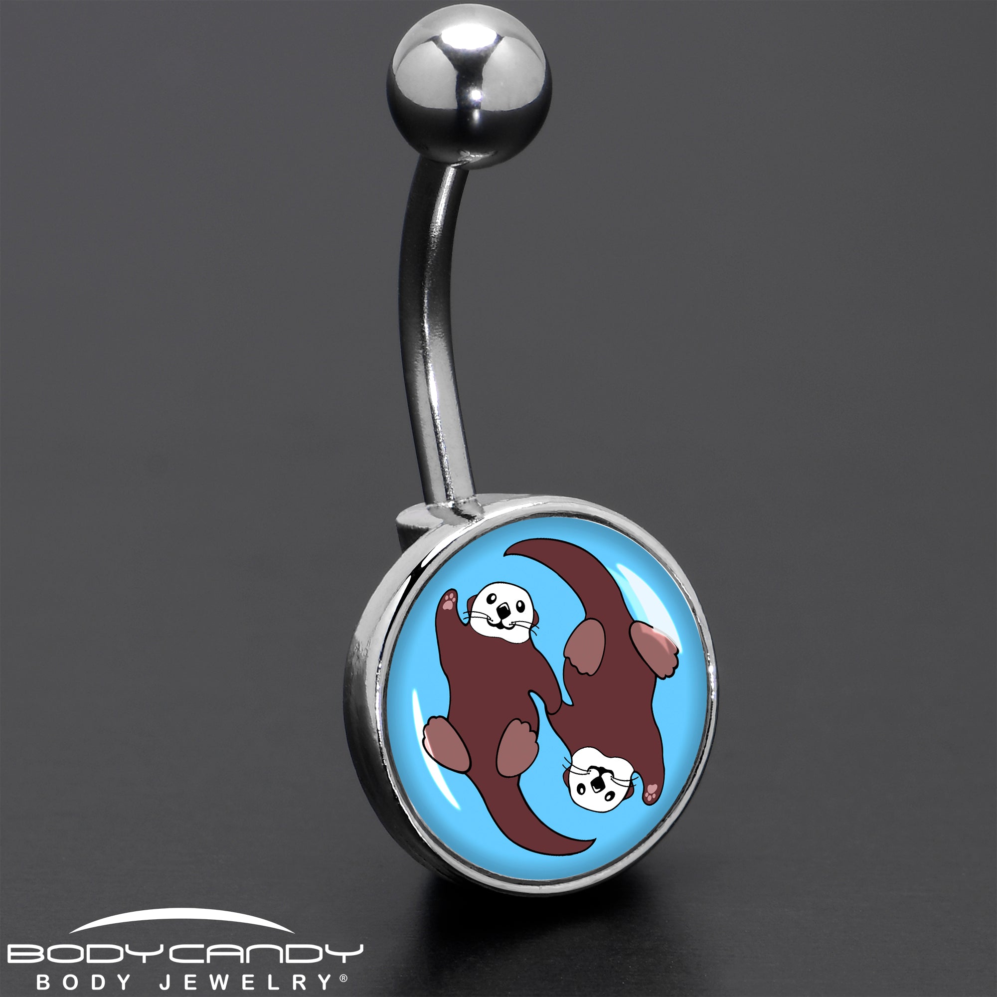 Oh My Otters Animal Belly Ring by Onyx O