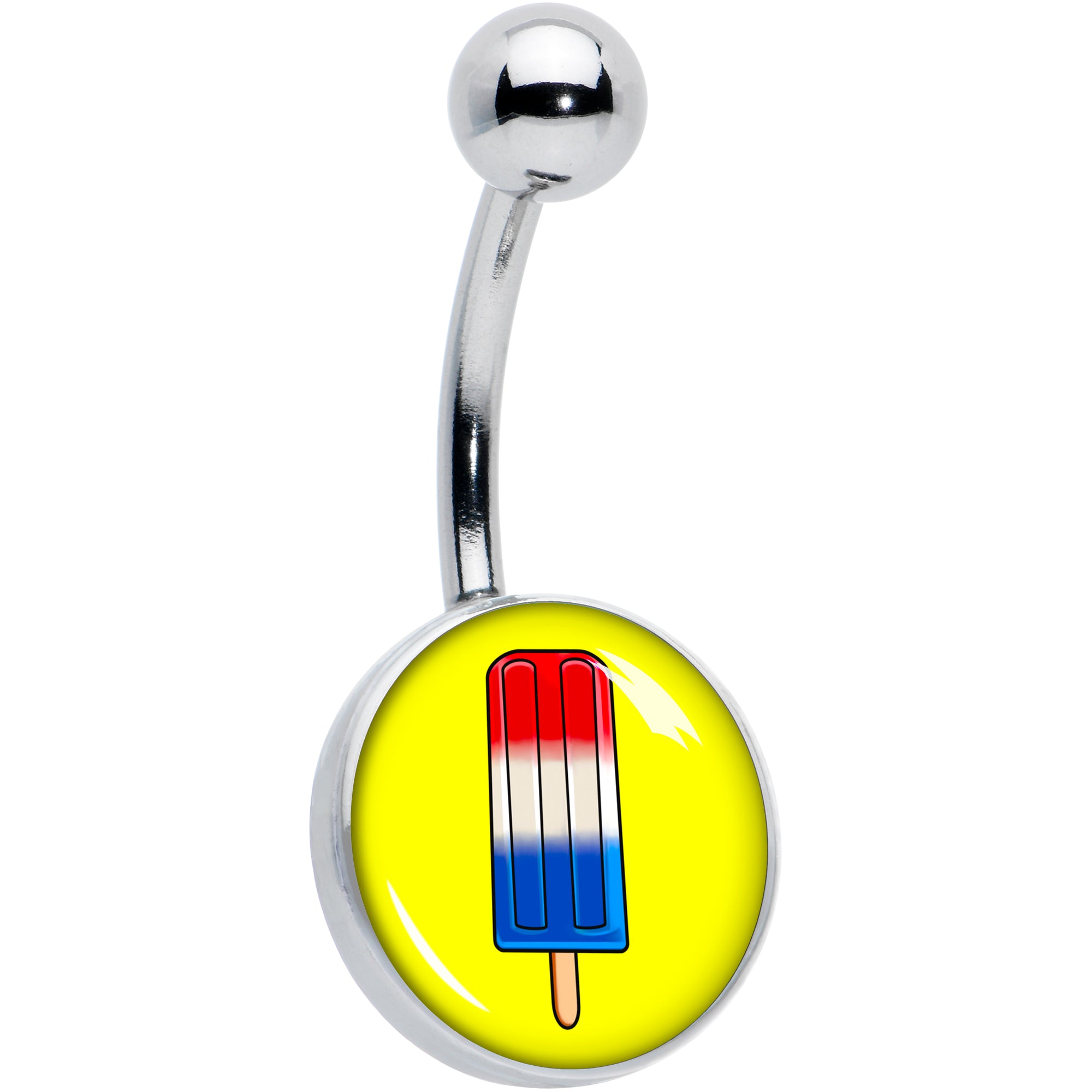 Popsicle Treat Hypoallergenic Stainless Steel Belly Ring