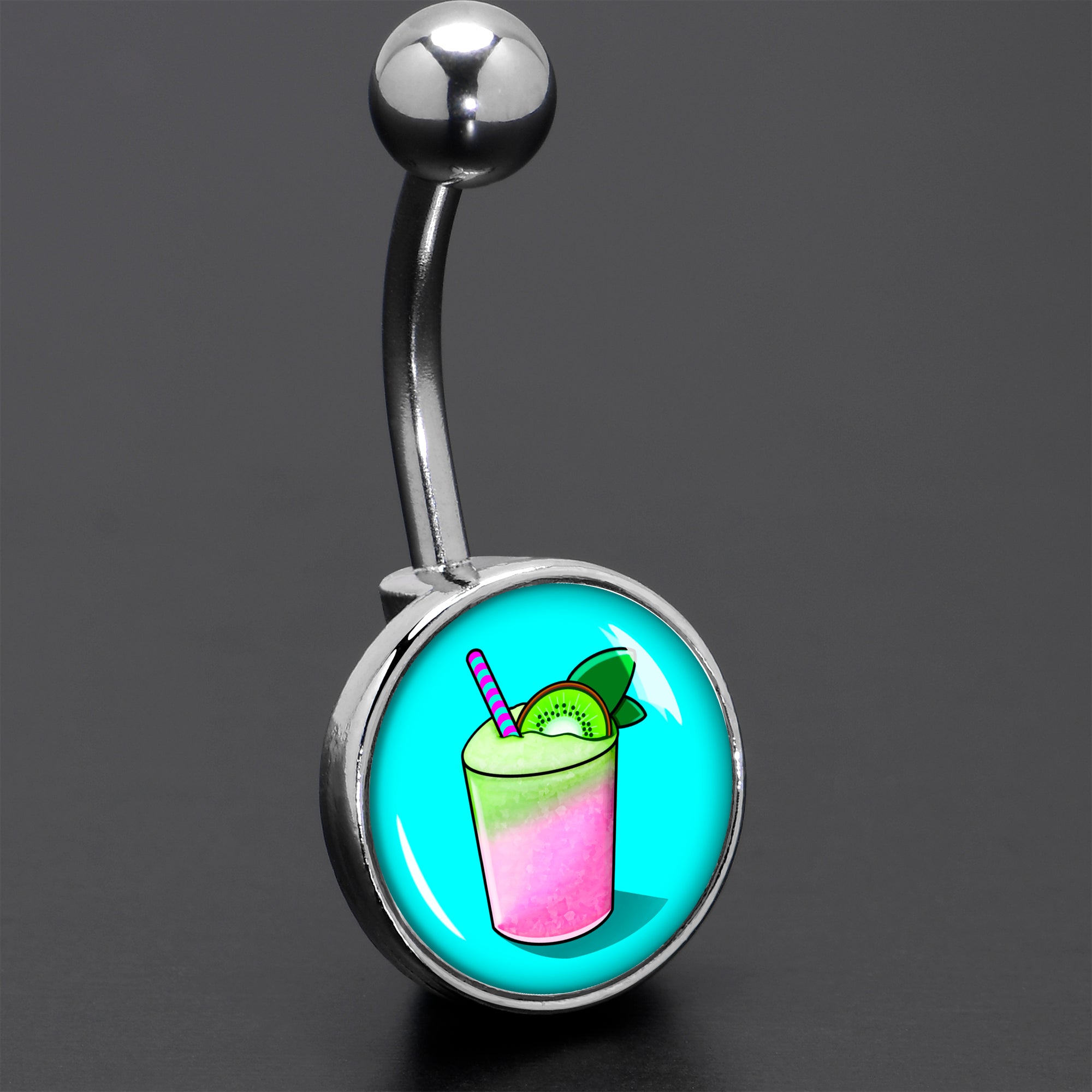 Summer Drink Belly Ring by Onyx O