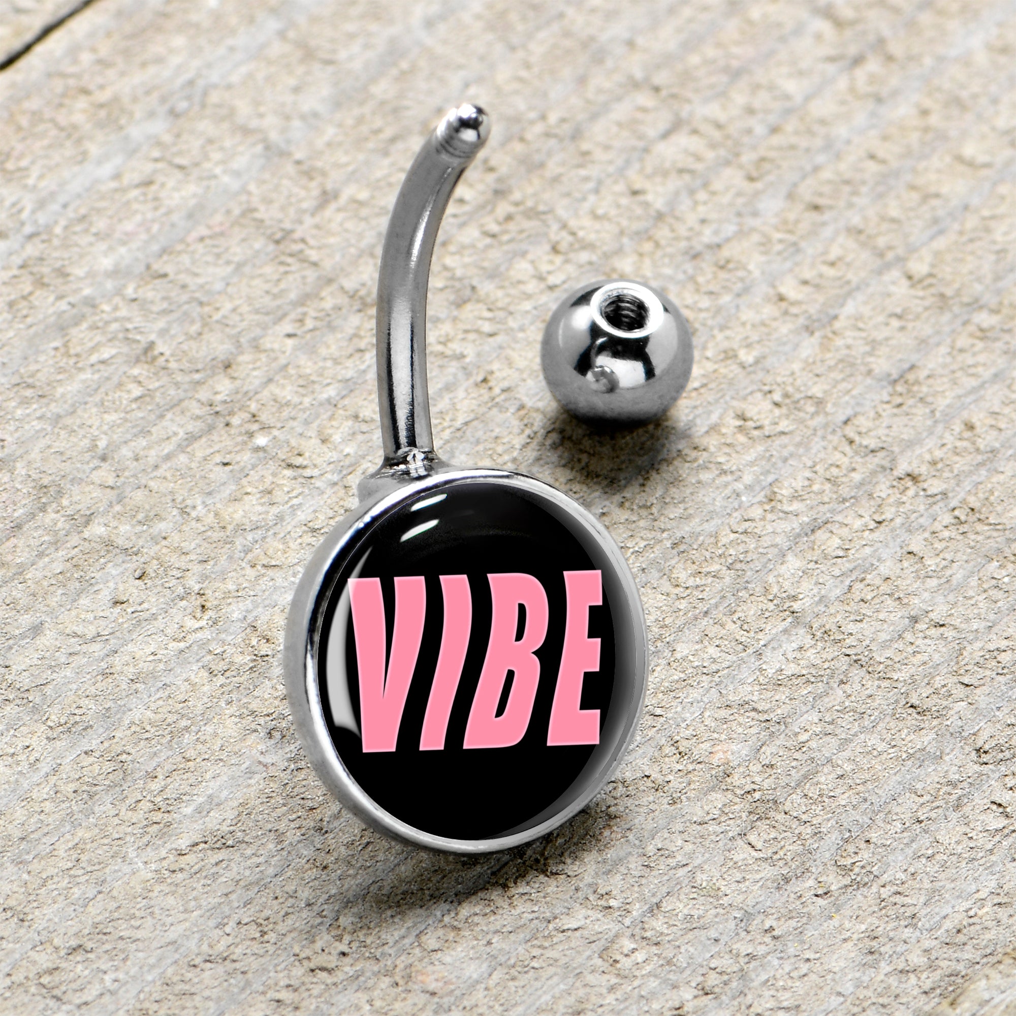 Vibe Stainless Steel Belly Ring handmade design