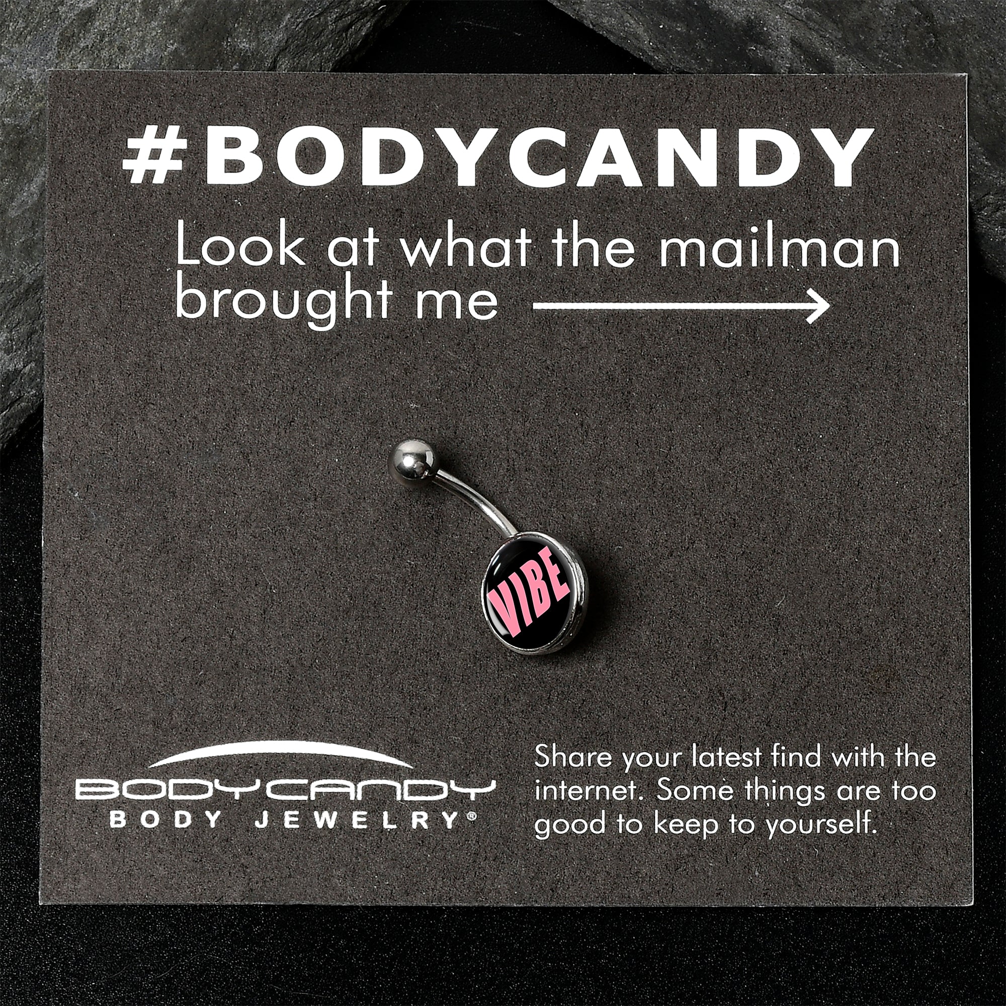 Vibe Stainless Steel Belly Ring stainless steel navel piercing