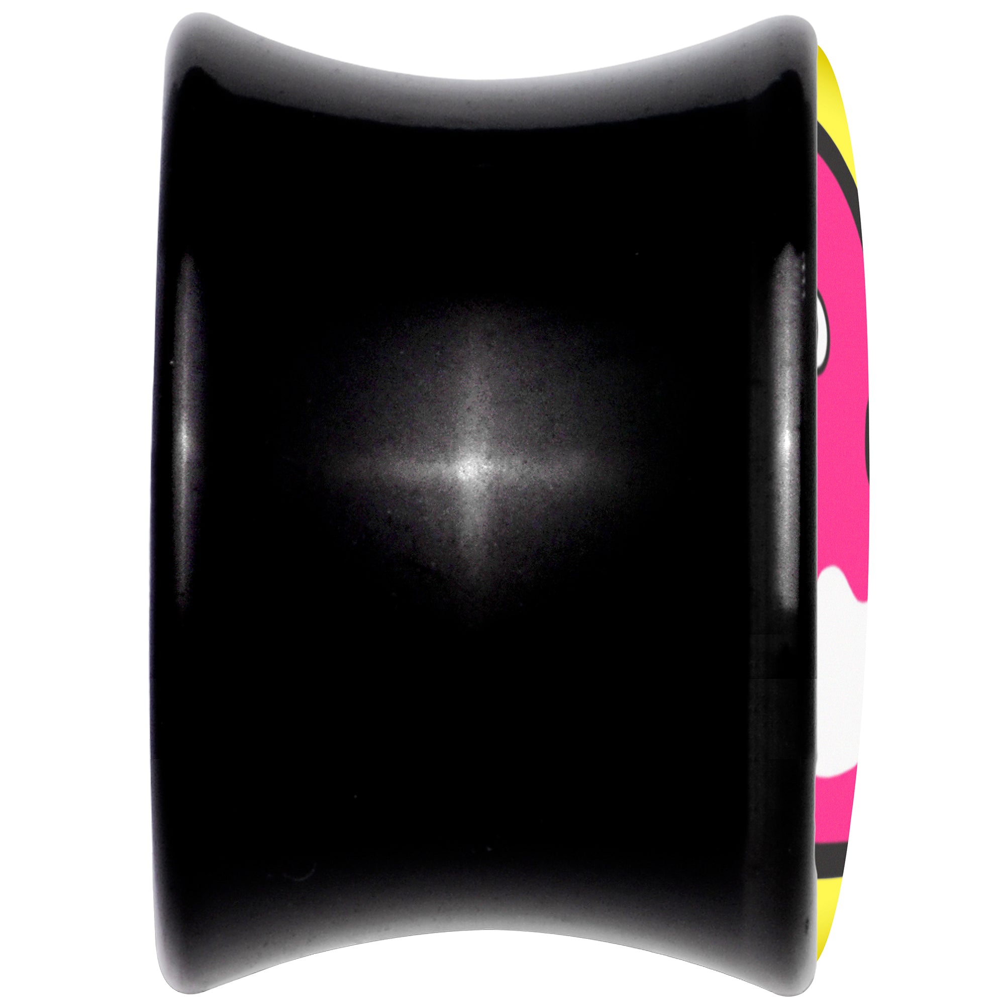 Black Acrylic Pink Ducky Double Flare Plug Set by Onyx O