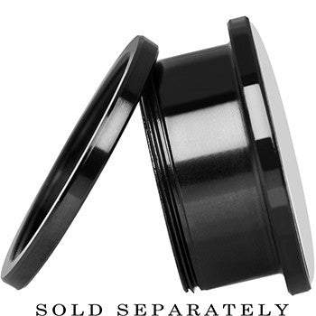 Fearsome Fangs Glow in the Dark Screw Fit Plug in Titanium