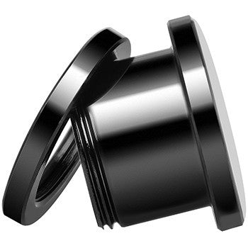 Black Glow in the Dark Custom Initial Screw Fit Plug Set - buy 2 for a pair