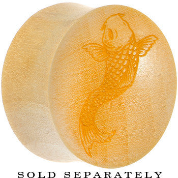 Organic Crocodile Wood Koi Fish Saddle Plug