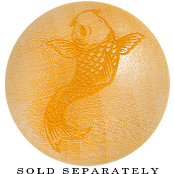 Organic Crocodile Wood Koi Fish Saddle Plug