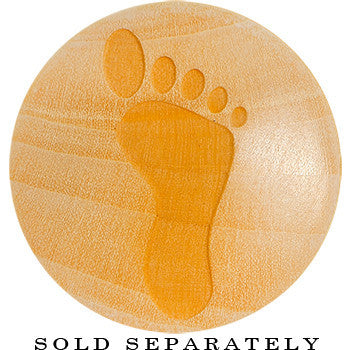 Organic Crocodile Wood Footprint Saddle Plug