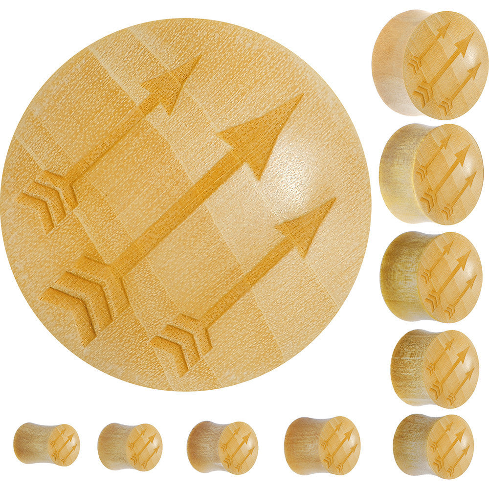 Organic Crocodile Wood Archer's Arrows Saddle Plug