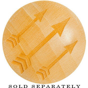 Organic Crocodile Wood Archer's Arrows Saddle Plug