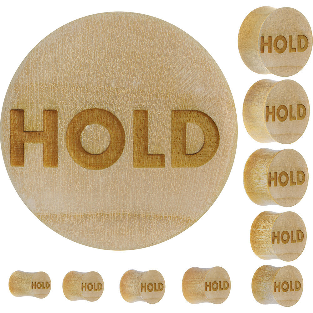 Hold Saddle Plug in Organic Crocodile Wood