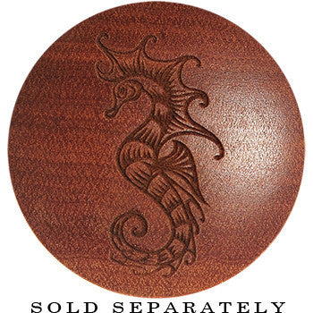 Organic Sawo Wood Sultry Seahorse Saddle Plug