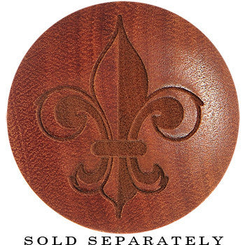 Organic Sawo Wood Fleur de Lis 50-50 Saddle Plug