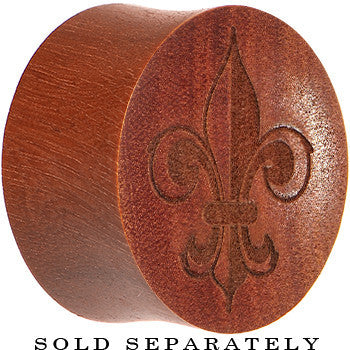 Organic Sawo Wood Fleur de Lis 50-50 Saddle Plug