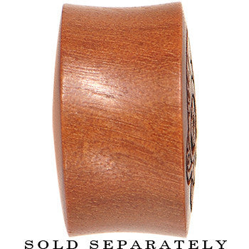 Organic Sawo Wood Fleur de Lis Saddle Plug