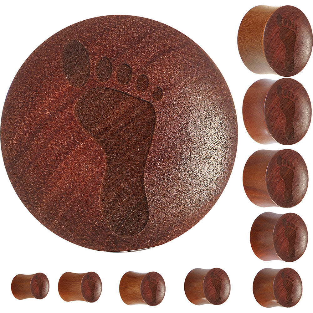 Organic Sawo Wood Footprint Saddle Plug