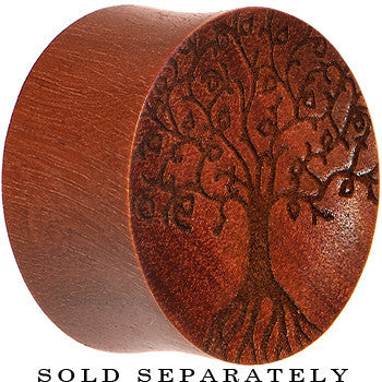 Organic Sawo Wood Tree of Life Saddle Plug