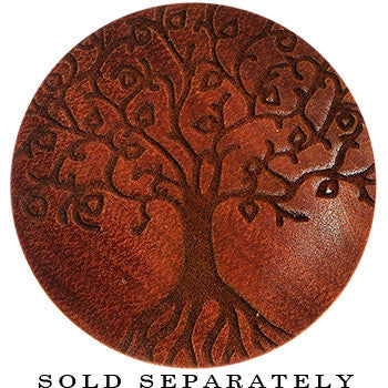 Organic Sawo Wood Tree of Life Saddle Plug
