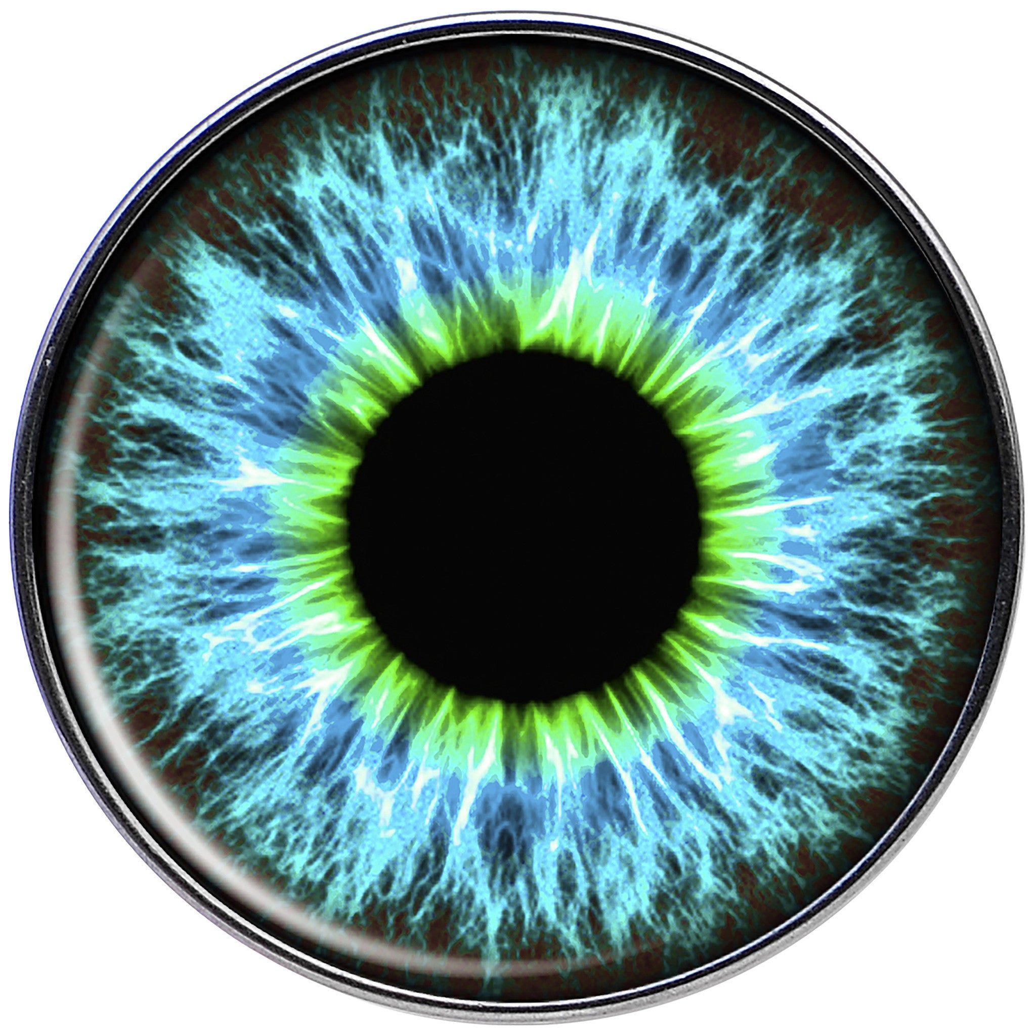 16G Human Eye Aqua Explosion Tragus Cartilage Earring